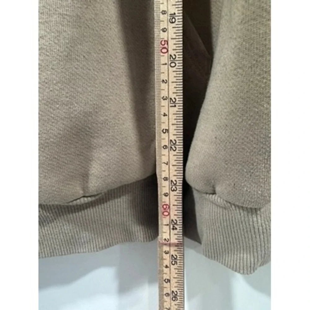 Alo Yoga Accolade Hoodie Taupe Brown Pullover Oversized Sweatshirt Women Small